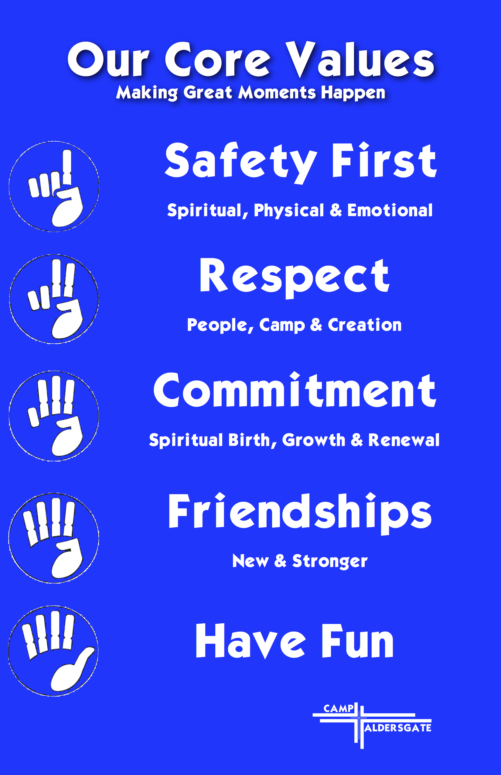 Core Values Poster Template